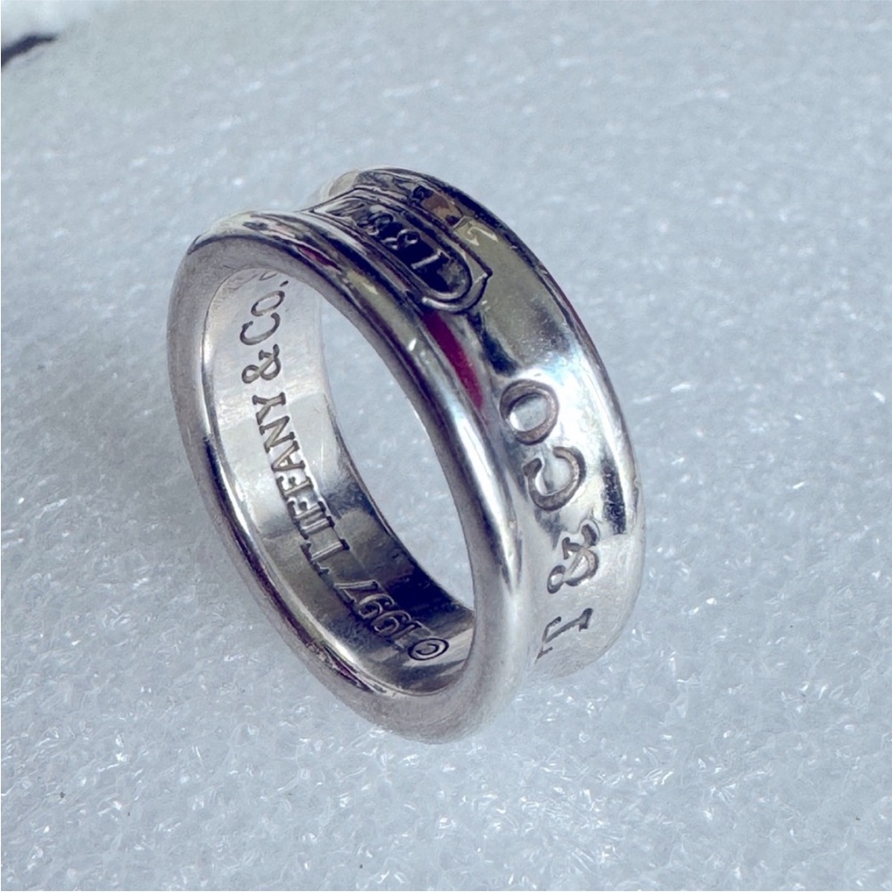 Tiffany & Co. 1837 Ring Band in Sterling Silver 925 Size 6
